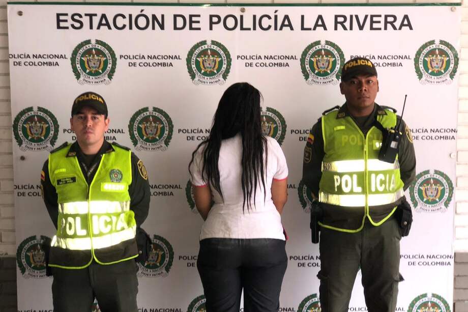 La agresora fue detenida y puesta a disposición de la Fiscalía. / Foto: cortesía.