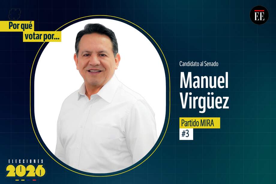 Manuel Virgüez, candidato al Senado.
