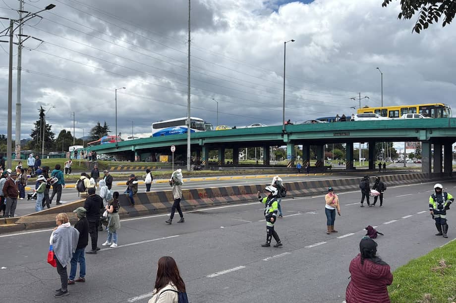 Manifestaciones en la Autopista Norte
