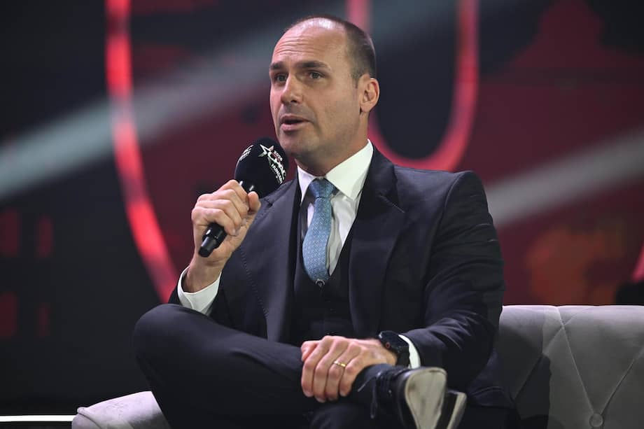 El exdiputado brasilero Eduardo Bolsonaro.