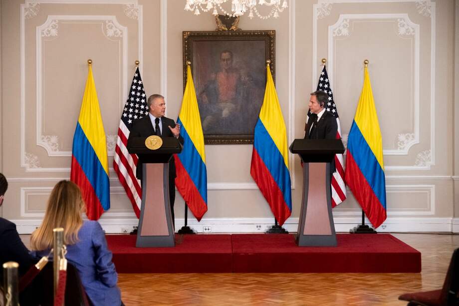 La política migratoria de la administración de Iván Duque es una buena carta de presentación ante el secretario de Estado de EE. UU. / Foto: Presidencia