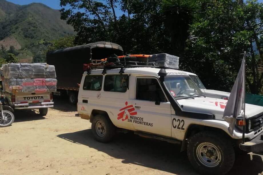 Médicos sin Fronteras fue una de las organizaciones que llegó hasta la vereda El Espejo. / Cortesía