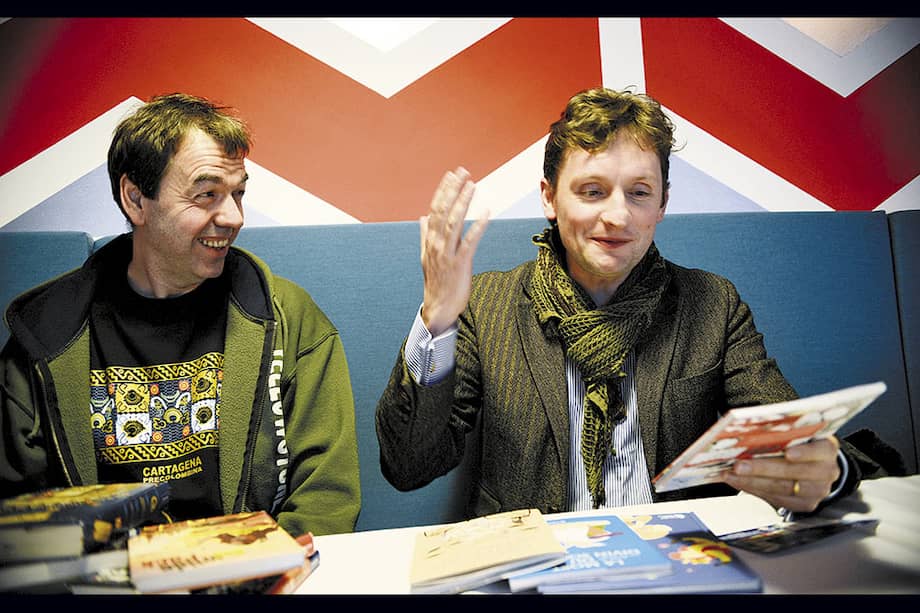 Boris Pfeiffer y Jean Paul Mongin han hecho de los niños el eje central de sus vidas e impulsan proyectos sociales en beneficio de los menores. / Pamela Aristizábal