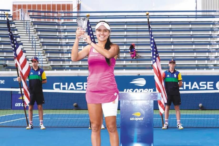 La colombiana venció en la final a la local Alexandra Yepifanova. / Cortesía USTA