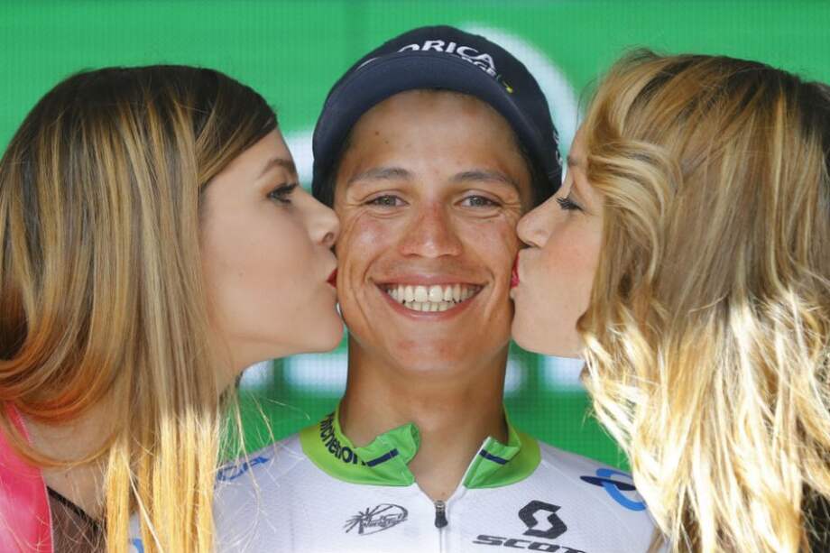 Esteban Chaves ganó la etapa 14 del Giro de Italia. Foto: AFP