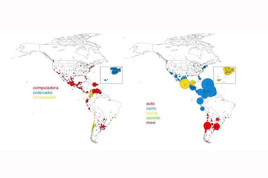 Representación del uso de algunas de las palabras estudiadas. / Ifisc