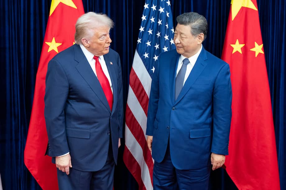 Reunión del presidente Trump con el líder chino, Xi Jinping, en Busan, Corea del Sur, en 2025.