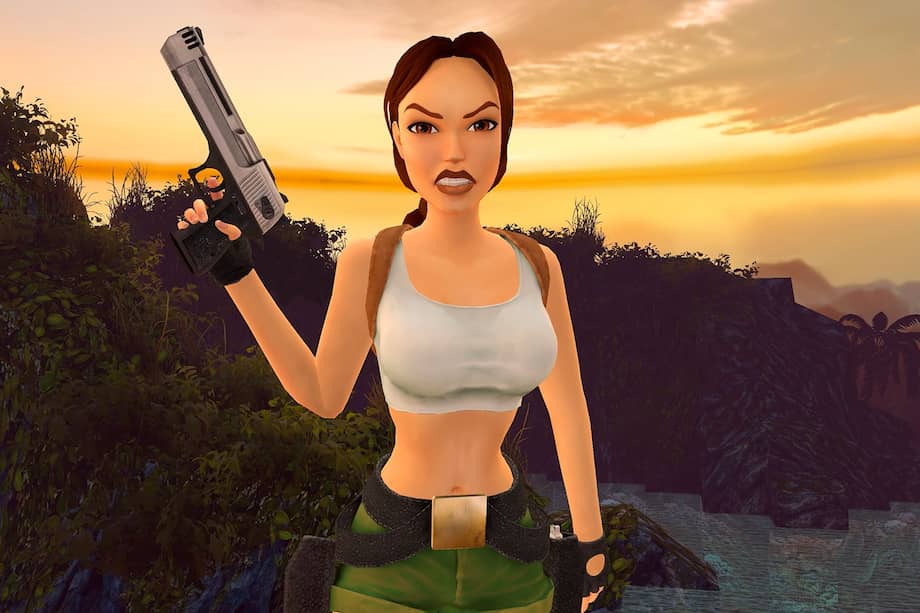 Lara Croft, personaje icónico y protagonista de la franquicia de videojuegos Tomb Raider.