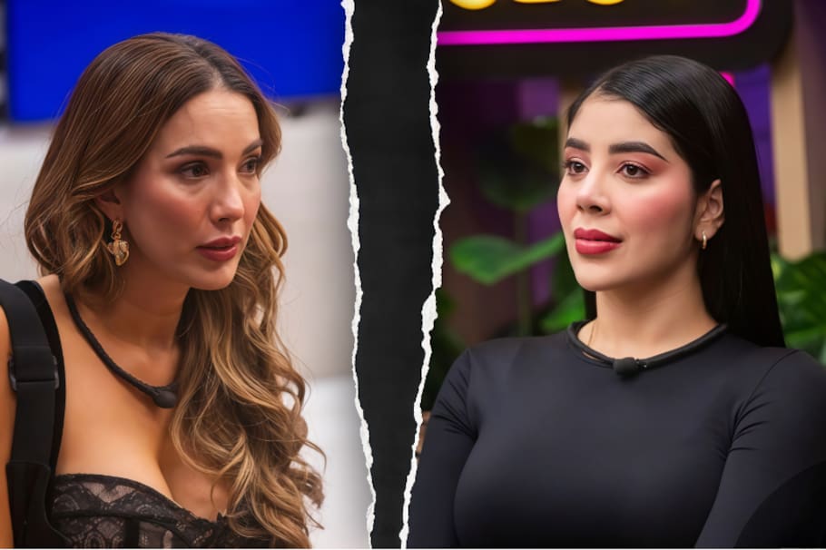 Violeta Bergonzi y Mariana Zapata en 'La casa de los famosos Colombia 3'.