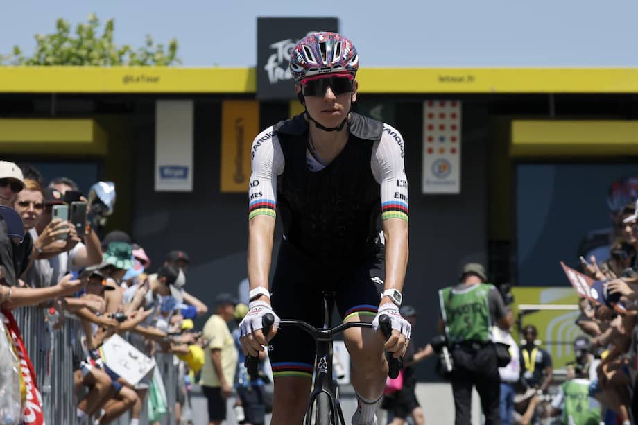Tadej Pogacar, ciclista esloveno y vigente campeón del Tour de Francia.