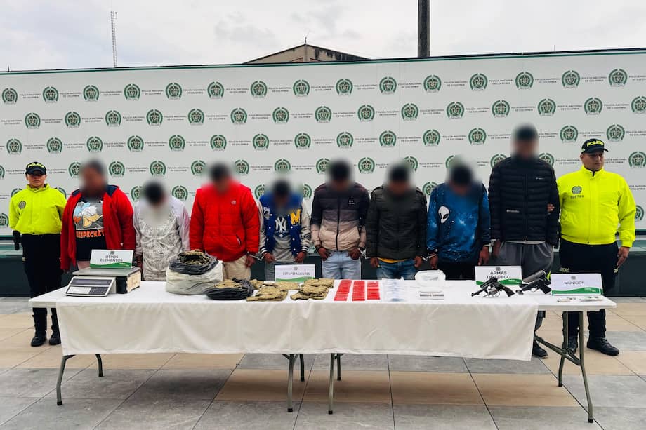 'Los Tibabuyes', banda delincuencial conformada por nueve sujetos y una mujer.