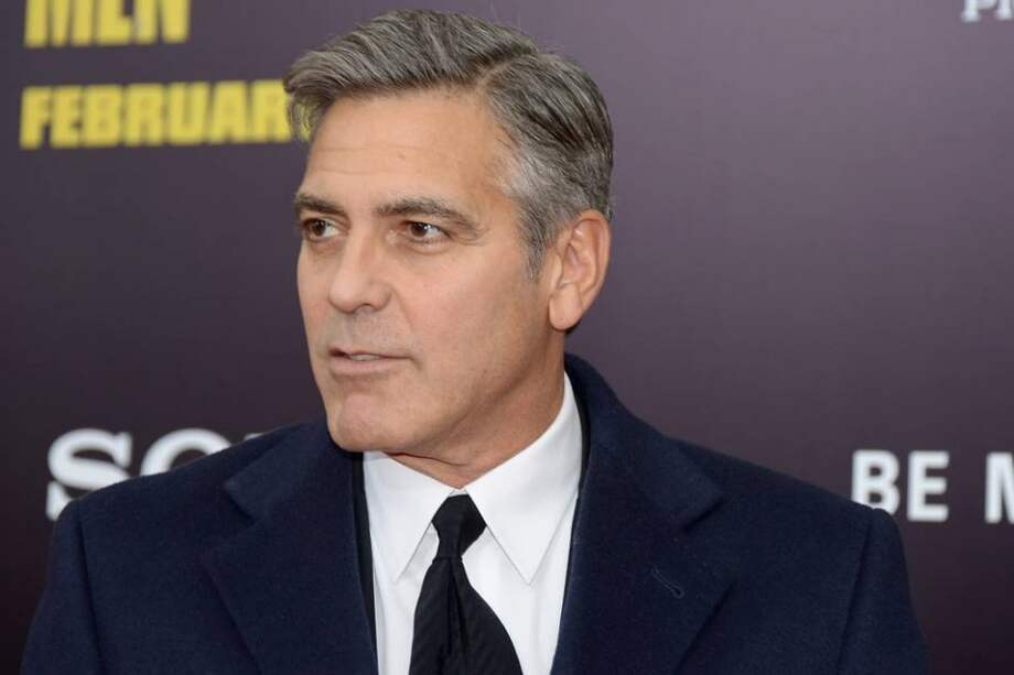 George Clooney en el estreno de "Operación Monumento" en Nueva York.