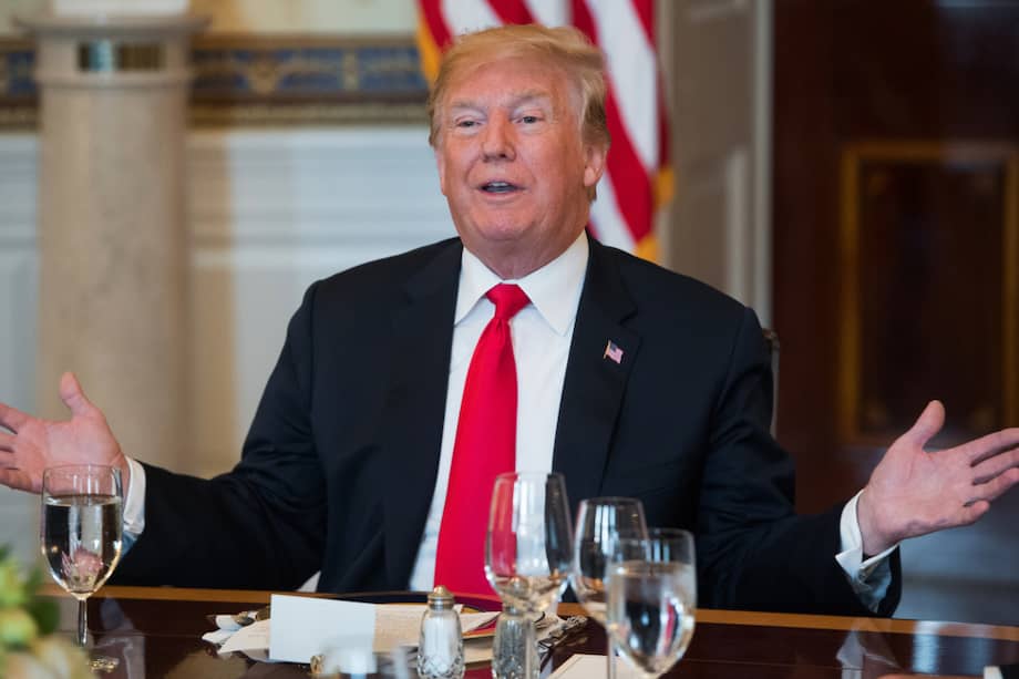 El presidente de EE. UU., Donald Trump, contempló una invasión militar a Venezuela. / AFP