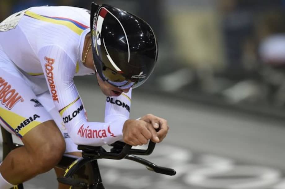 Fernando Gaviria, campeón del ómnium en el Mundial de Pista. foto. AFP