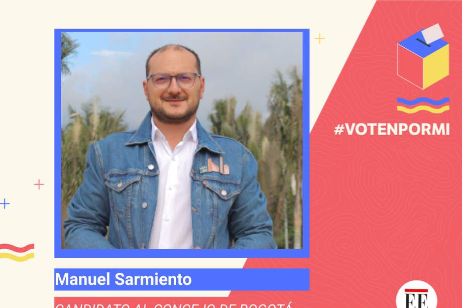 Manuel Sarmiento, candidato al Concejo de Bogotá.