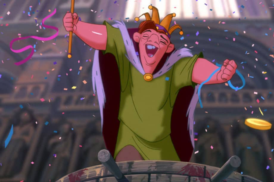 Imágen de la película "El jorobado de Notre Dame".