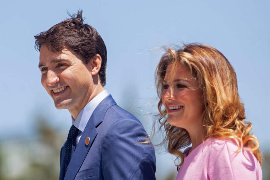 Sophie Trudeau en compañía de su esposo, el primer ministro de Canadá, Justin Trudeau. / AFP