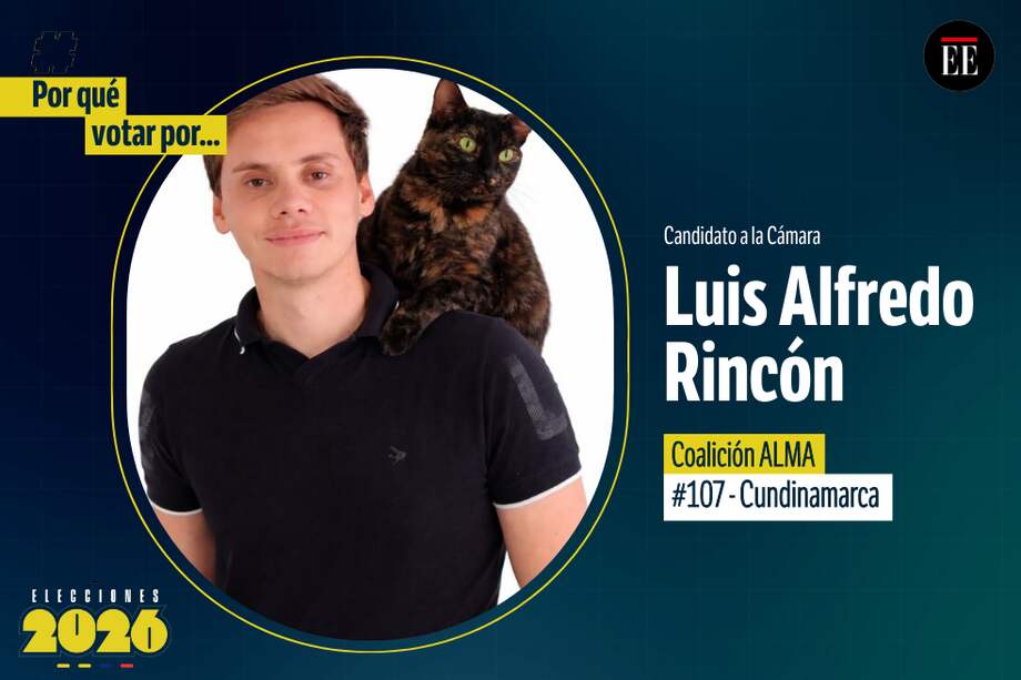 Luis Alfredo Rincón Bayona es candidato a la Cámara. Va por la coalición ALMA.