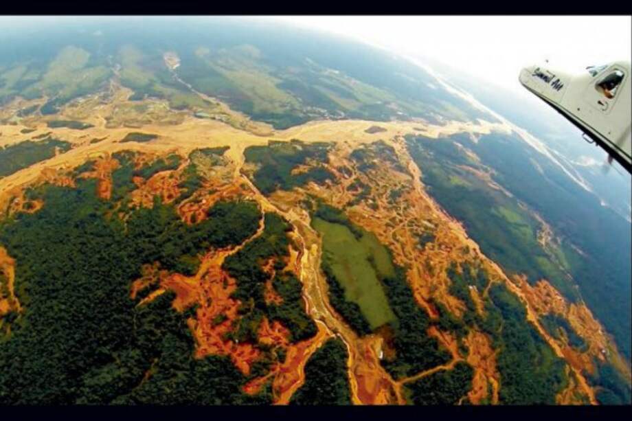 Selvas de la Amazonia fuertemente impactadas por la minería. /Instituto Carnegie