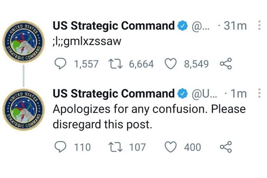 Algunos usuarios de las redes sociales temían que la cuenta del Comando Estratégico de EE. UU. hubiera sido pirateada.