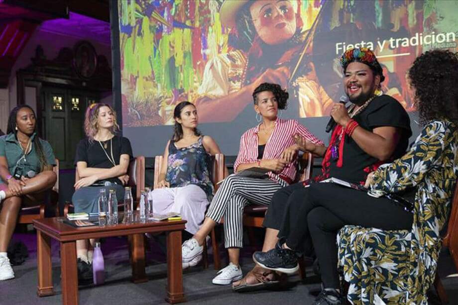 Encuentro sobre inclusión, equidad y diversidad de género en la industria de la música colombiana, en el marco del programa The Selector Pro del British Council en Medellín. / Luis Bernardo Cano - Handout Agencia Anadolu