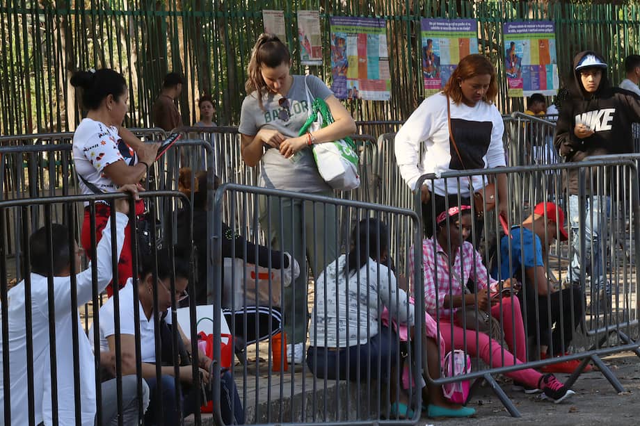 Imagen de referencia de migrantes en Tapachula (México).