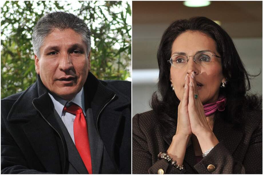 El exdiputado Sigifredo López y la exfiscal Vivian Morales.