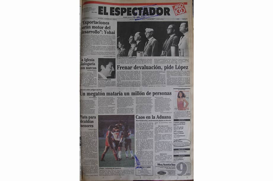 Estas eran las noticias del 24 de octubre de 1986
