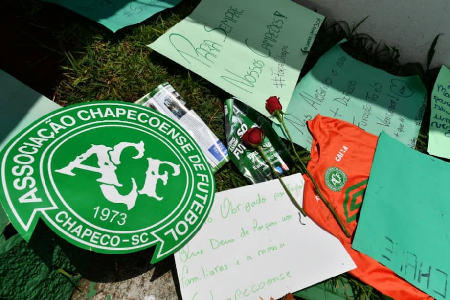Escudo del Chapecoense. Foto: AFP