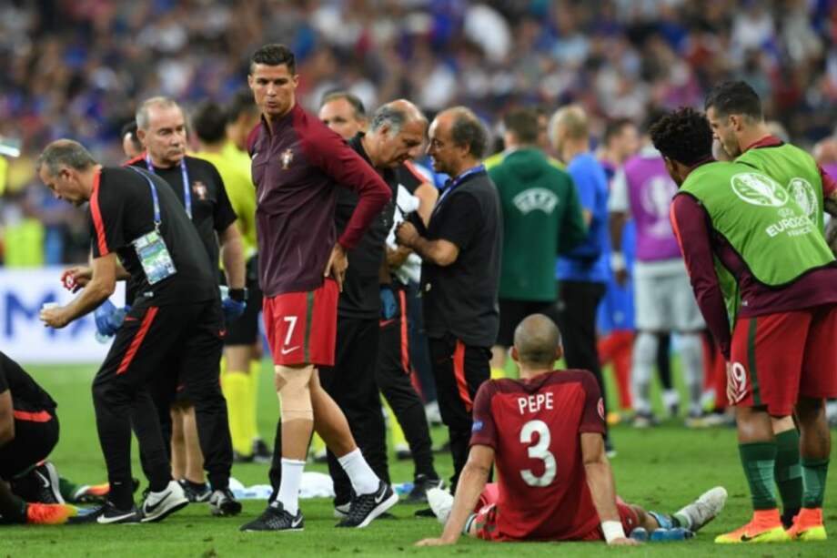 Cristiano Ronaldo durante la final de la Eurocopa Francia 2016. / Archivo