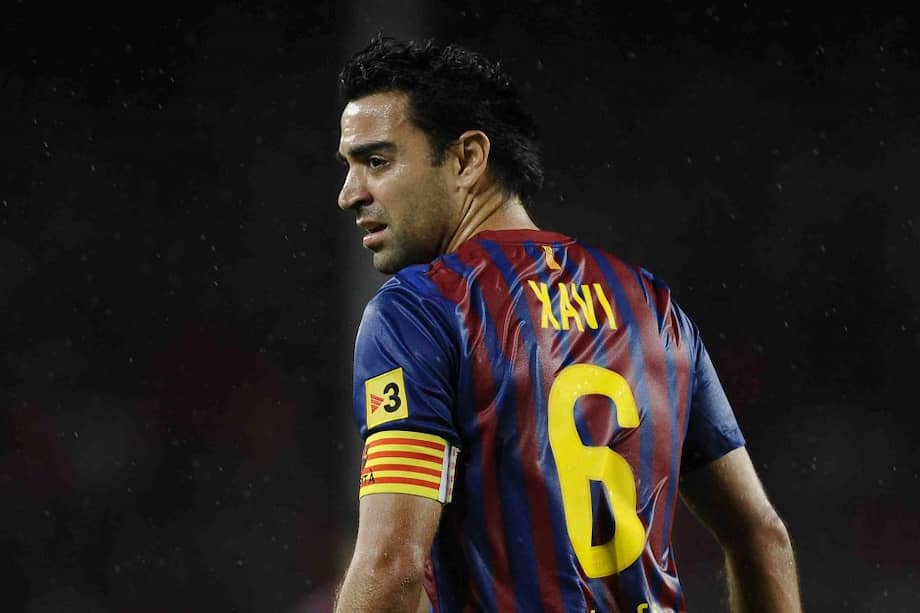 Xavi Hernández, mediocampista del Barcelona. Foto: AFP