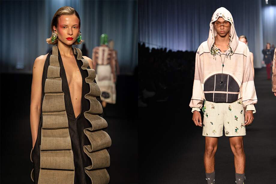 Pasarela ‘El desfile de talento colombiano’ del Instituto Marangoni en Bogotá Fashion Week.