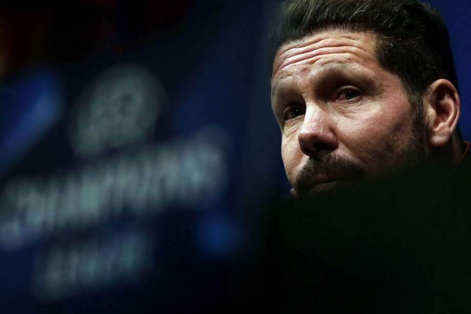 Diego Simeone, entrenador del Atlético de Madrid. Foto: AFP