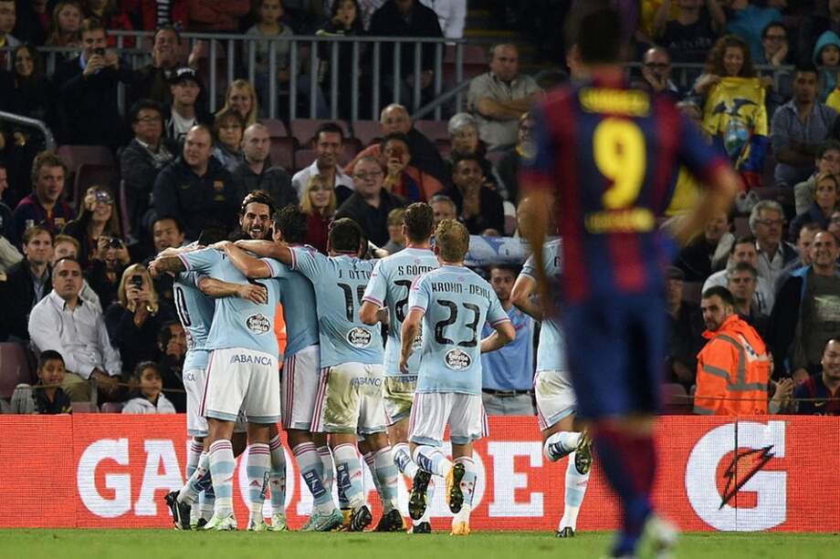 Celta de Vigo venció por la mínima diferencia al Barcelona. Foto: AFP