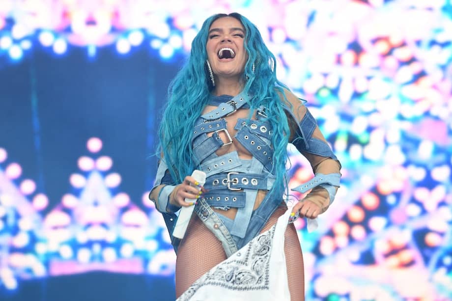 Karol G durante su presentación Coachella.