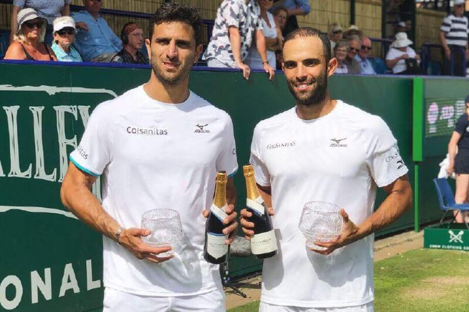 Los campeones colombianos Robert Farah y Juan S. Cabal. / FCT