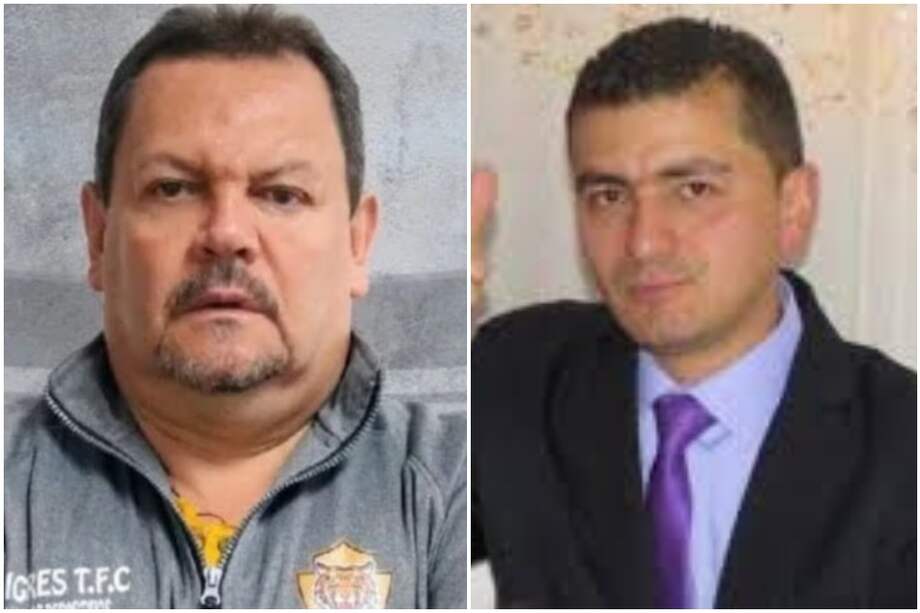 El presidente de Tigres FC, Edgar Páez (izq.) y el comerciante Martín Rueda, al parecer, fueron víctimas de una célula criminal en Bogotá./ Archivo particular.