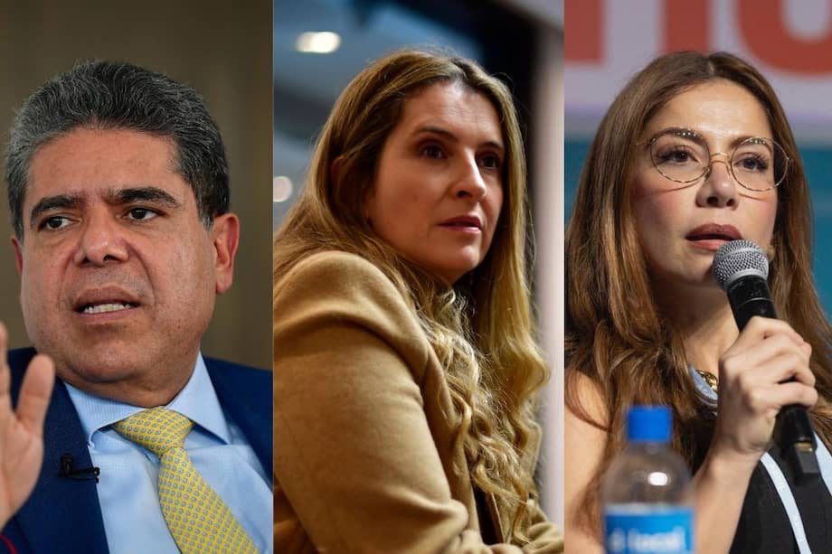 Contralor Carlos Hernán Rodríguez, senadora Paloma Valencia y representante Catherine Juvinao.