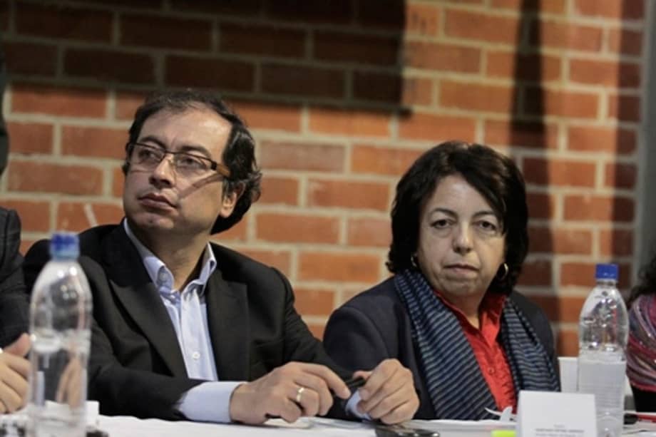 Gustavo Petro y María Consuelo Ahumada.