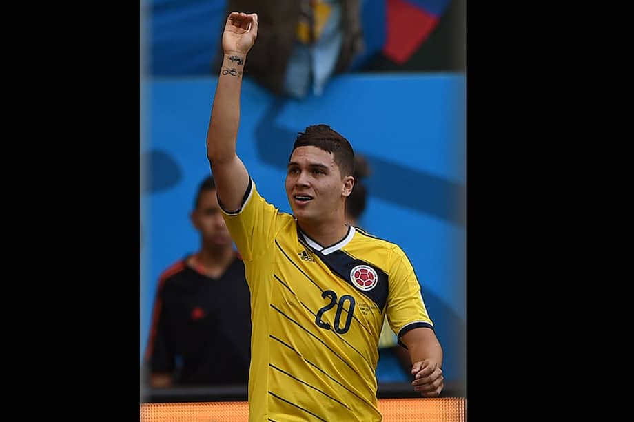 Juan F. Quintero anotó en la victoria 2-1 de Colombia ante Costa de Marfil en el Mundial. / AFP