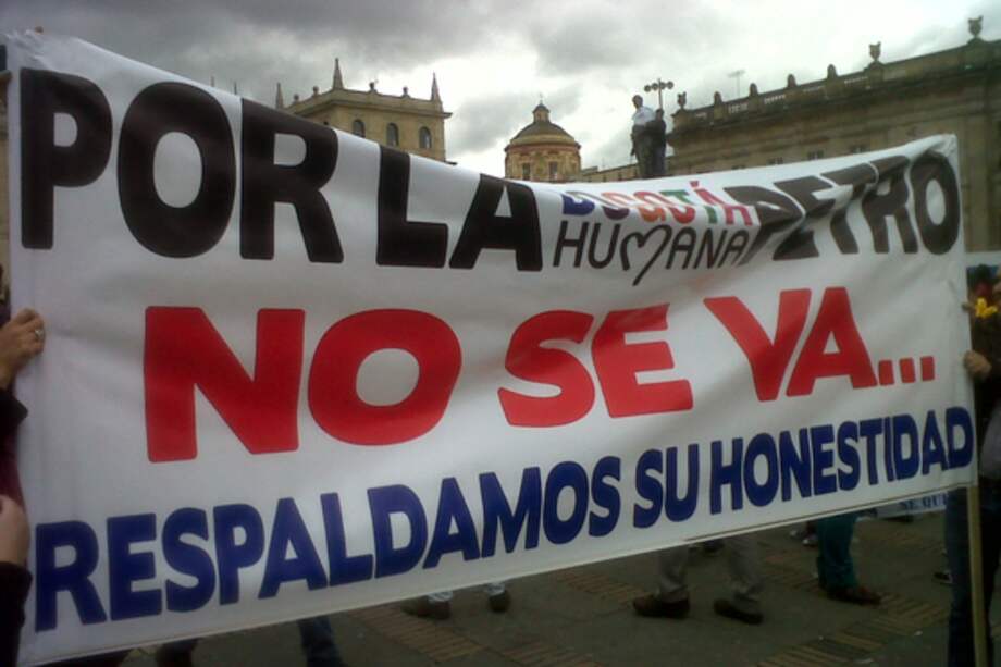 Así se vivió la jornada de manifestación convocada por el alcalde Petro