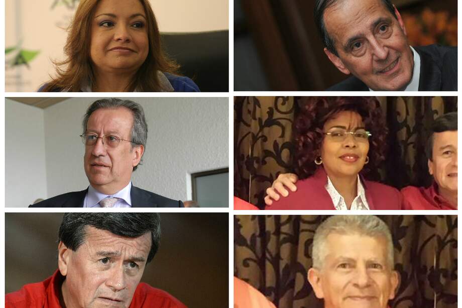 (Arriba) Luz H. Sarmiento, ex ministra de Ambiente y Juan Camilo Restrepo, jefe de la delegación. (Centro) Juan Mayr y Consuelo Tapias. (Abajo) Pablo Beltrán y Aureliano Carbonell. / /Archivo.