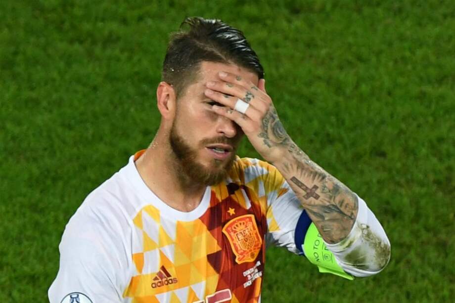 Ramos falló una pena máxima cuando el partido se encontraba 1-1. / AFP
