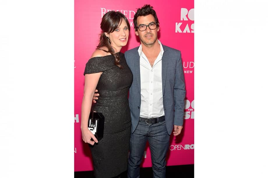 Zooey Deschanel y Jacob Pechenik. / AFP