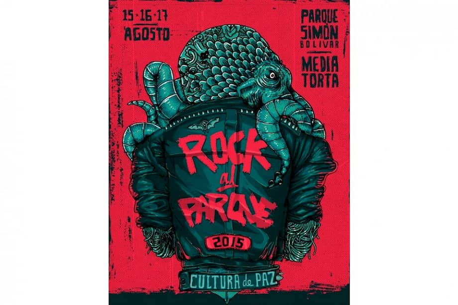 Chaqueta de cuero protagoniza afiche de Rock al Parque 2015
