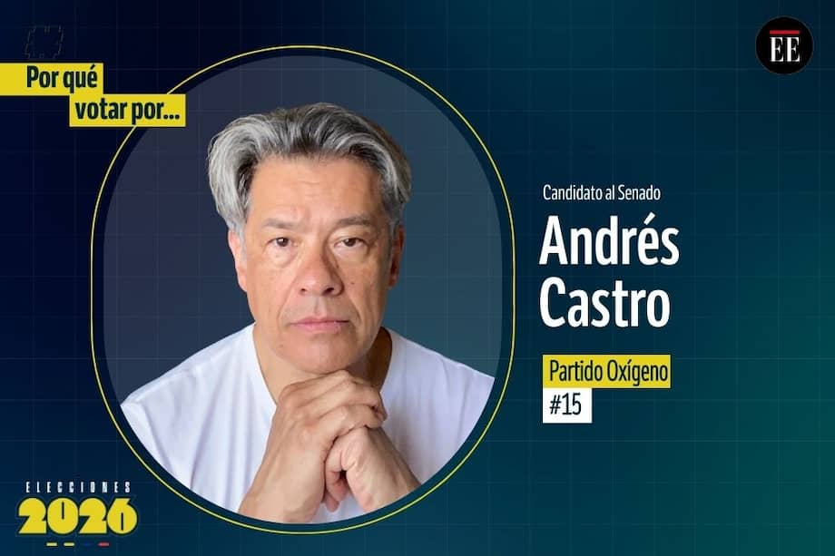 Andrés Castro Forero es candidato al Senado. Va por el Partido Oxígeno.