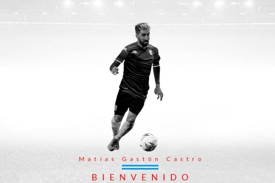 Así presentó Santa Fe a Matías Gastón.
