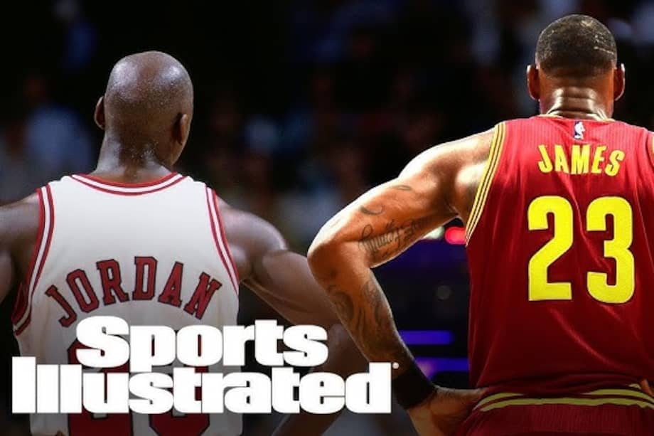 La trascendencia histórica de Michael Jordan (izq.) y LeBron James en el baloncesto profesional de los Estados Unidos, la NBA, ha sido un tema de profundos debates en medios de comunicación especializados como Sports Illustrated. Jordan tiene 61 años de edad y James cumple hoy 30 de diciembre los 40 y sigue activo, batiendo récords.