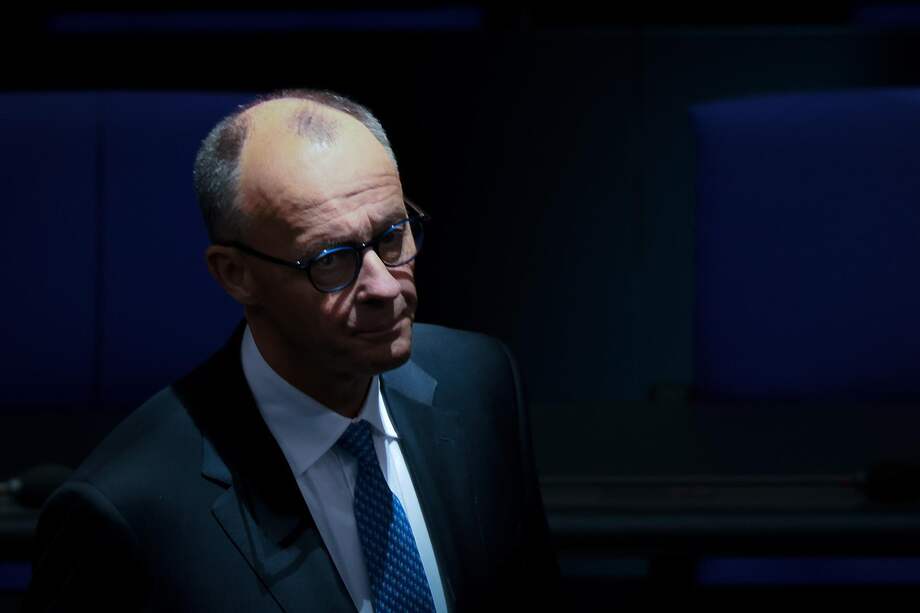 El canciller alemán designado, Friedrich Merz, en el Bundestag en Berlín, Alemania, el 6 de mayo de 2025.