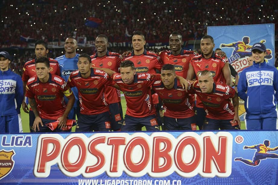 Los 11 jugadores de Medellín que jugaron la final en el Atanasio. AFP / Los 11 jugadores de Medellín que jugaron la final en el Atanasio. AFP